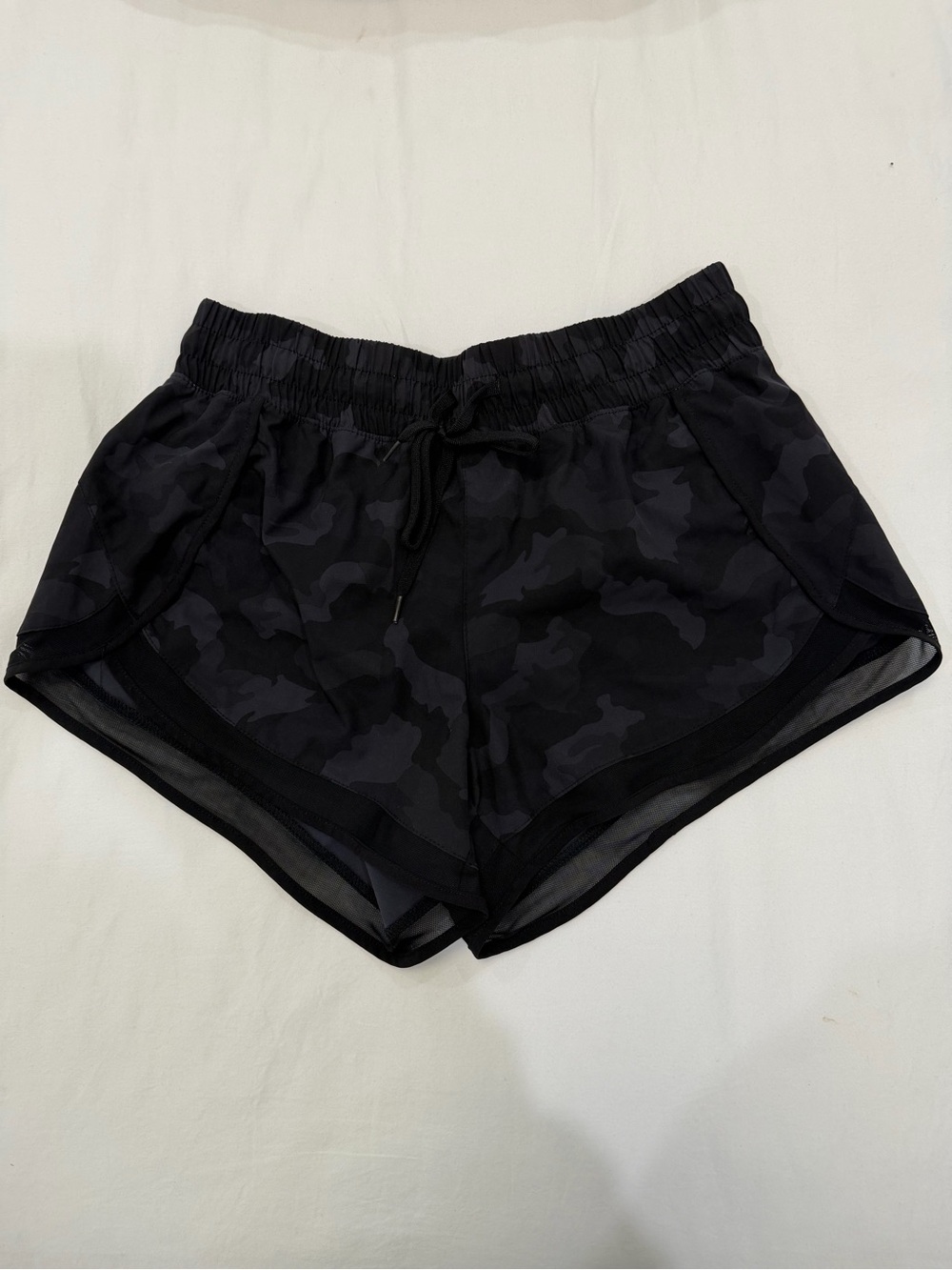 90 Degree By Reflex Black Camo Athletic Shorts